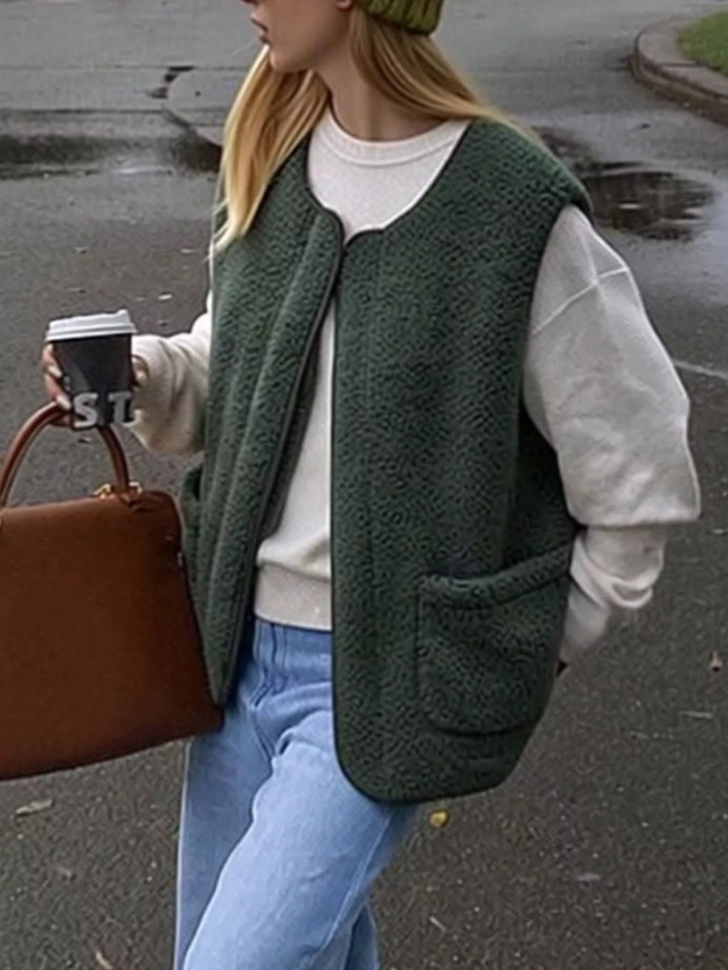 Sherpa Sleeveless Vest Coat (15)
