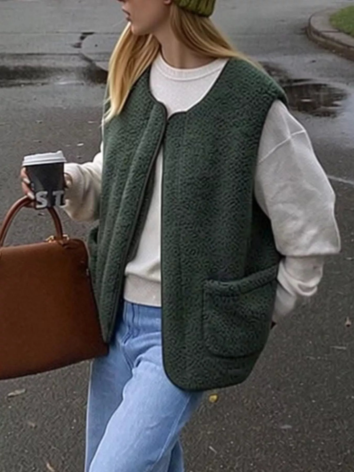 Sherpa Sleeveless Vest Coat (15)
