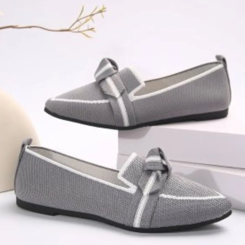 Point Toe Mesh Flat Slip-ons (4)