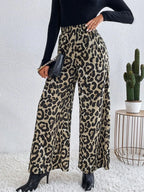 Printed Elastic Waist Wide Leg Pants (6)