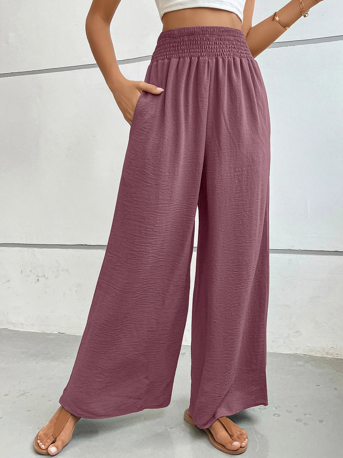 High-waisted Wide Leg Pants (19)