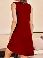 Flowy Pleated Tank Dress Pockets (14)