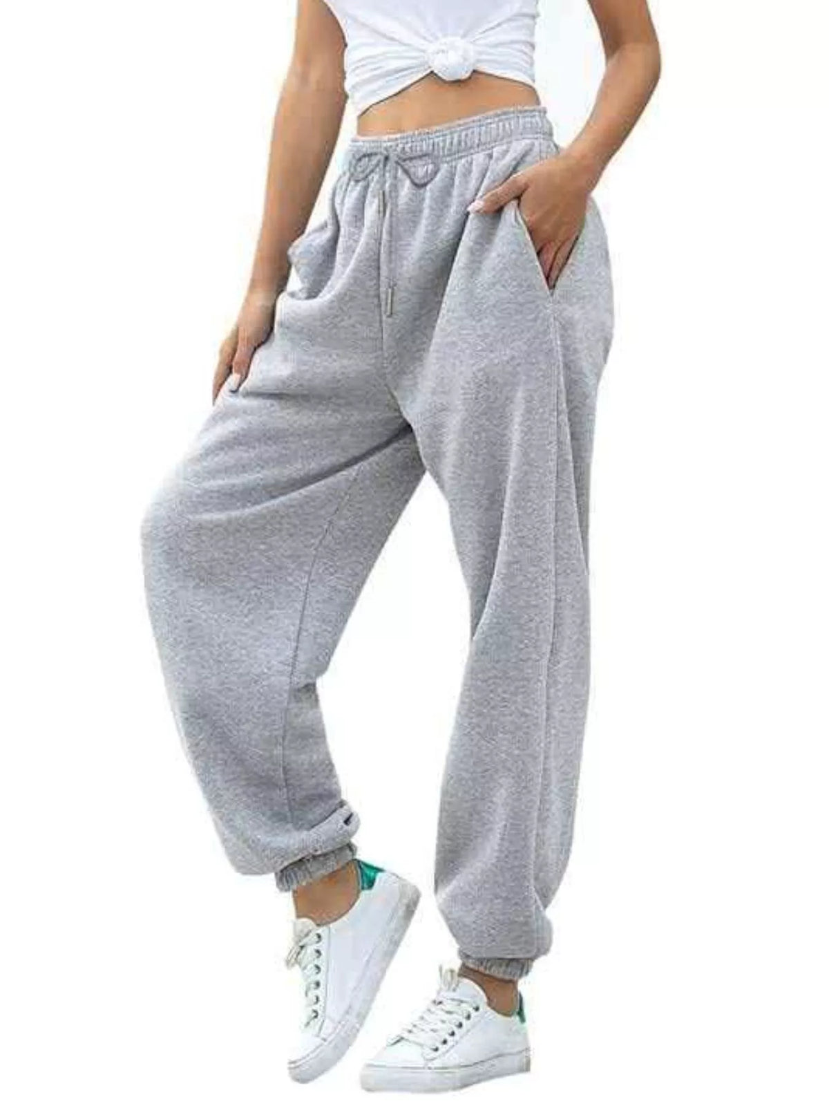 Loose Fit Drawstring Joggers (2)