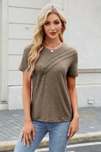 Round Neck Short Sleeve T-shirt (6)