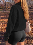 Button Detail Dropped Shoulder Sweatshirt (10)