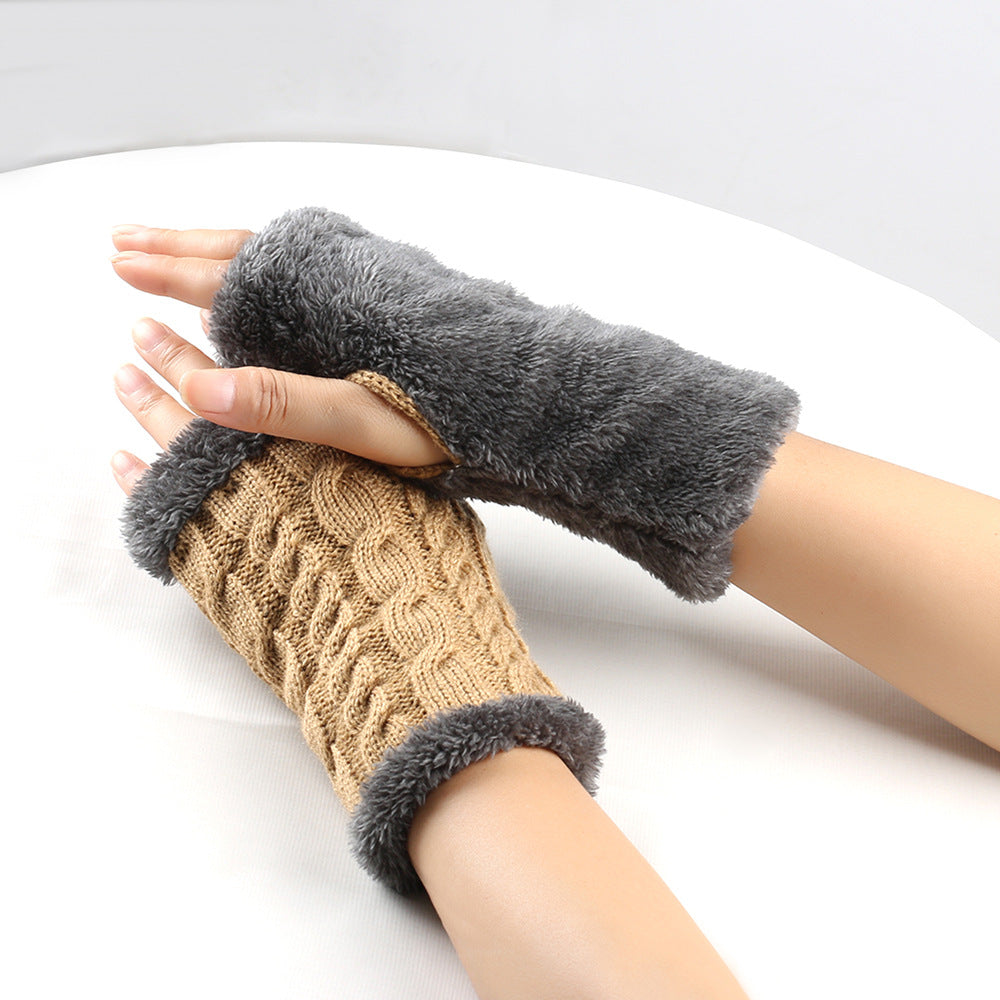 Winter Plush Knitted Gloves photo 6