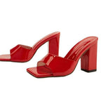 Square Toe Block Heels Sandals (7)