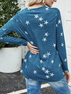 Cutout Round Neck Long Sleeve T-shirt (10)