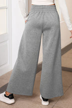 Drawstring Wide Leg Pants Pockets (15)