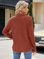 Ribbed Johnny Collar Long Sleeve T-shirt (11)