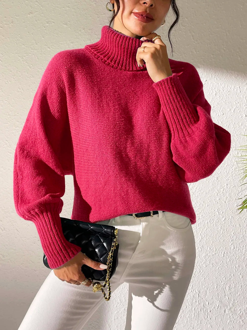 Turtleneck Long Sleeve Sweater (7)