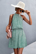 Floral Tied Sleeveless Mini Dress (4)