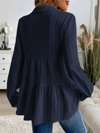 Striped Button-down Tiered Shirt (11)