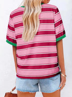 Striped Crew Neck T-shirt (16)