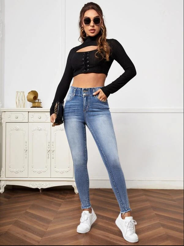 Jeans High Elastic Tight photo 1