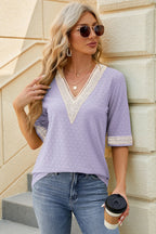 V-neck Half Sleeve T-shirt (31)
