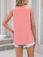 Lace Trim Sleeveless Tank Top (25)