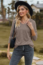 Drawstring Dropped Shoulder Hooded T-shirt (17)