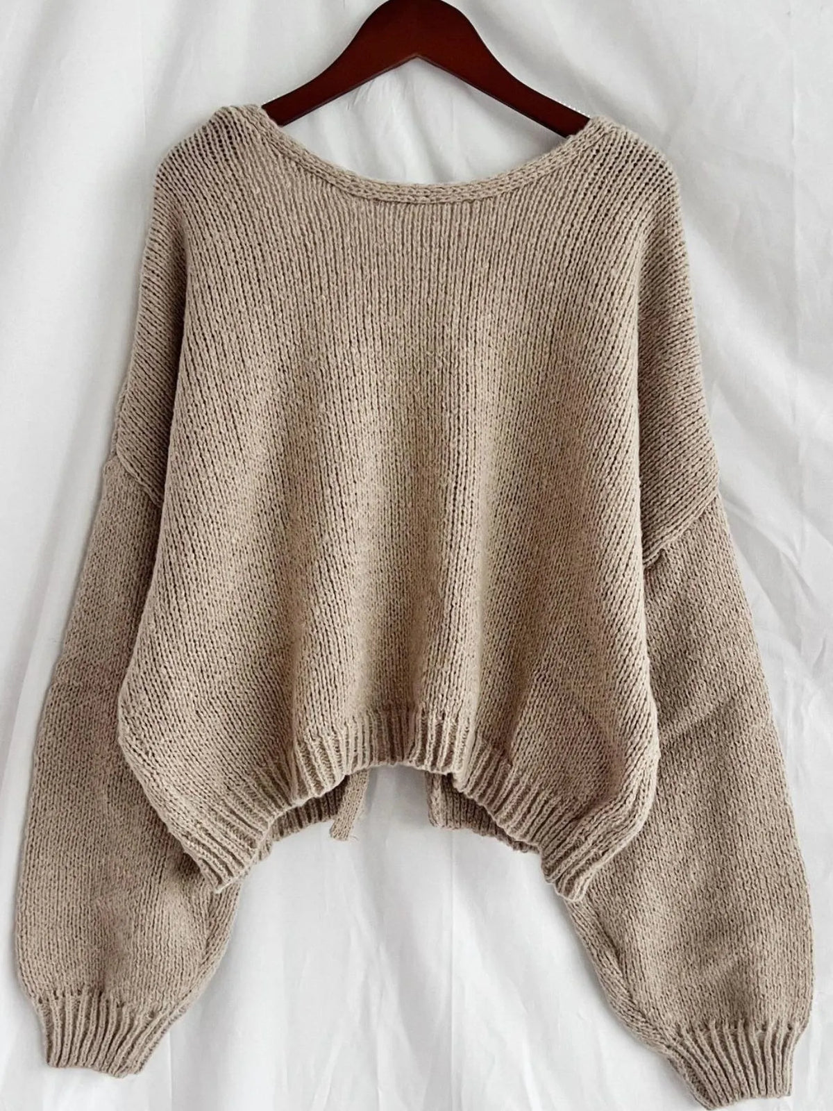 Tied Drop Shoulder Cardigan (19)