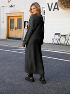 Full Size Collared Open Front Duster Cardigan (12)