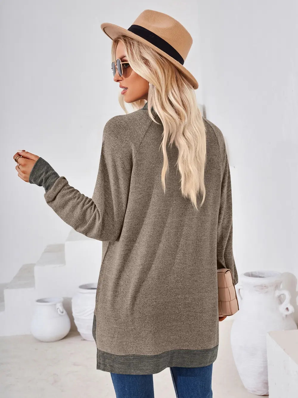 Contrast Mock Neck Long Sleeve T-shirt (16)