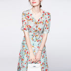 Waist Closed Senior Sense Mulberry Silk Dress photo 2