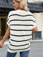 Striped Oversized Casual Sweater Relaxed Fit (8)