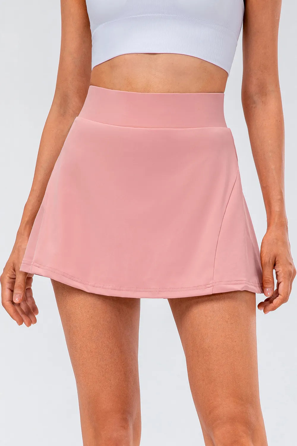 High Waist Pleated Active Skirt (5)
