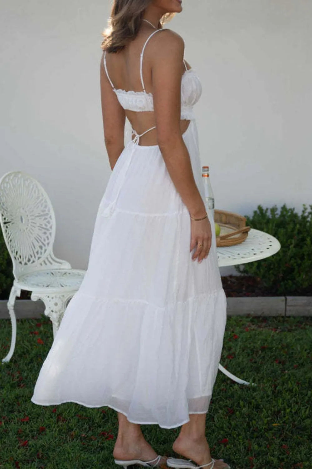 Cutout Square Neck Midi Cami Dress (2)