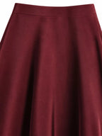 Full Size High-waisted Satin Midi Skirt Plus (20)