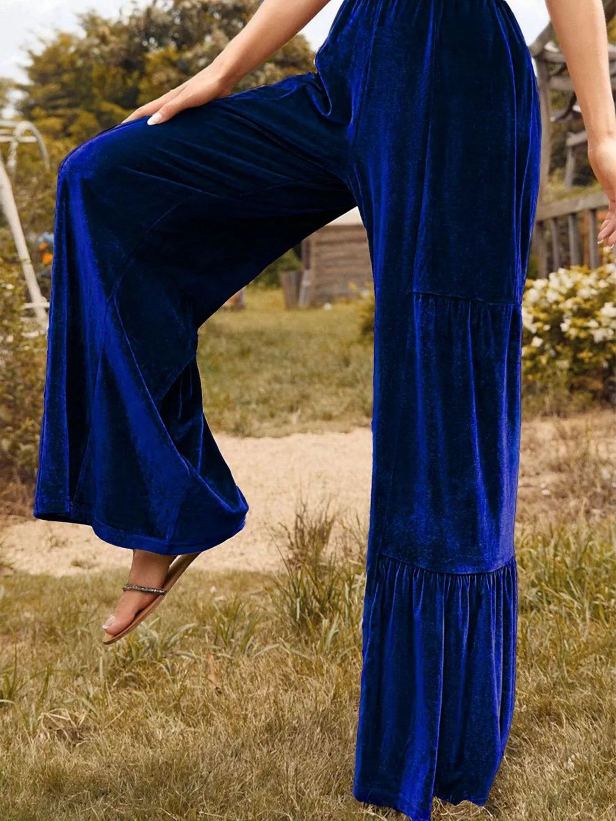 Velvet High Waist Wide Leg Pants (16)