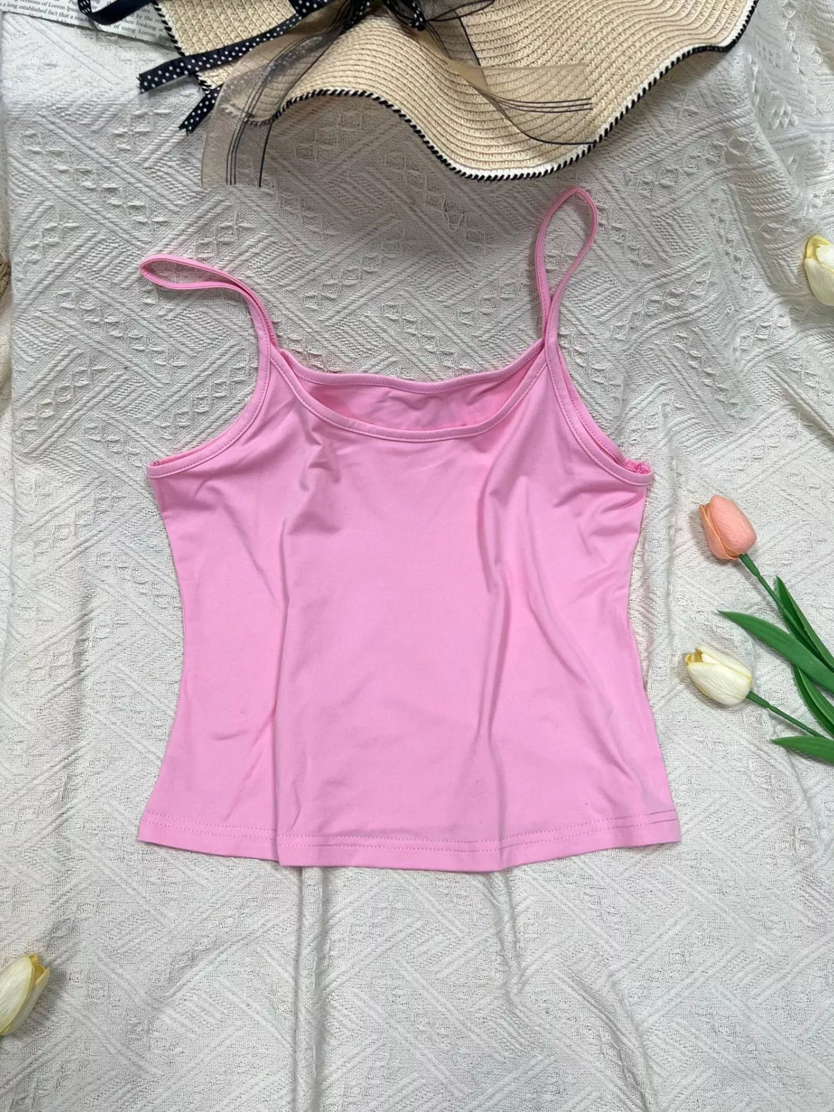 Solid Color Scoop Neck Cami (13)