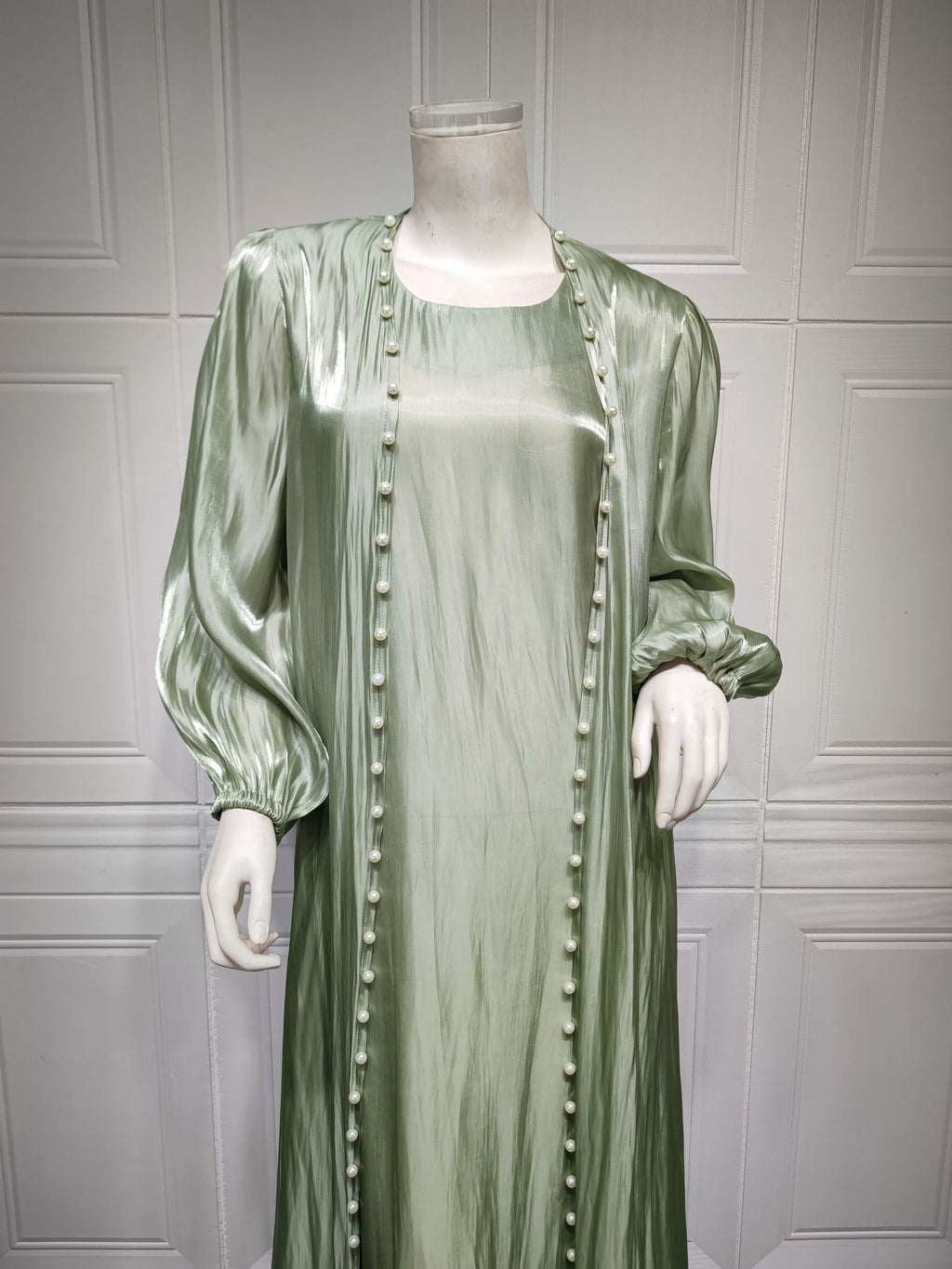 Bright Silk Satin Dress photo 6
