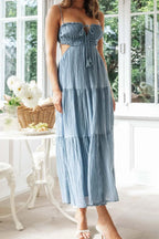 Cutout Square Neck Midi Cami Dress (8)