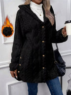 Hooded Button-down Fleece Outerwear (9)