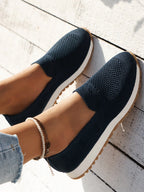 Mesh Round Toe Flat Slip-ons (4)