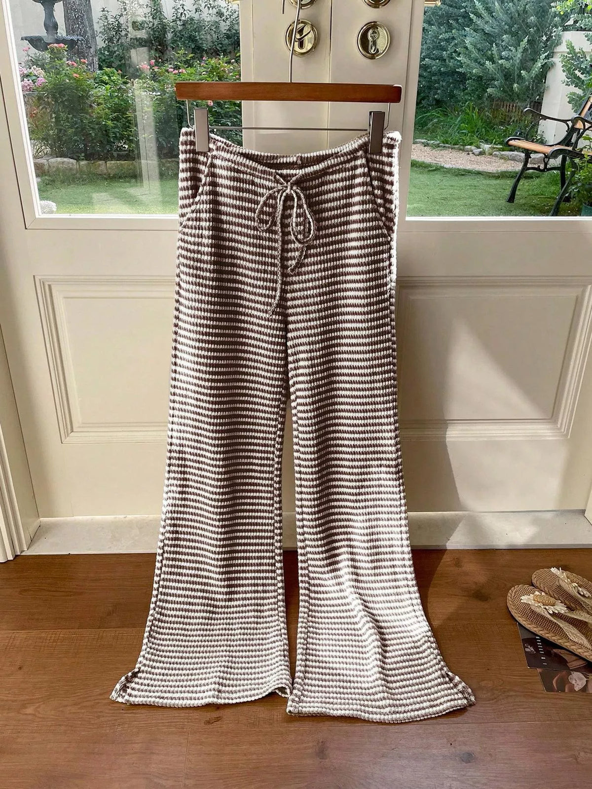 Drawstring Wide Leg Pants (2)