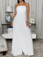 Pleated Halter Neck Wide Leg Jumpsuit (8)