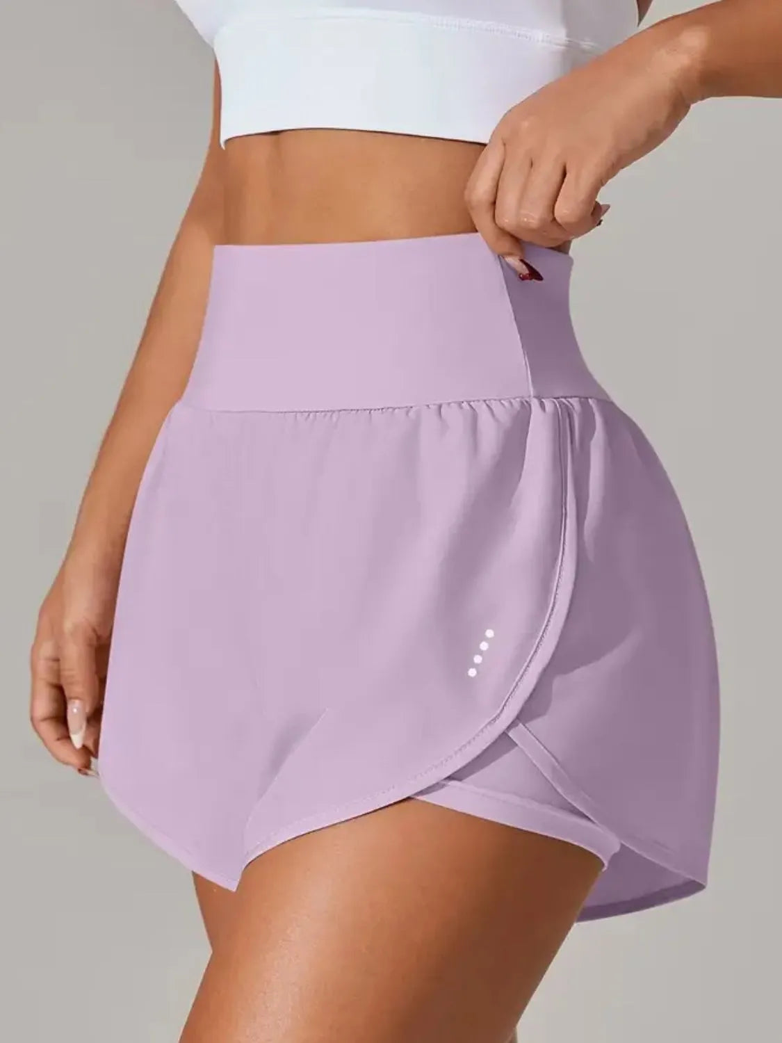 Pocketed High Waist Active Shorts (19)