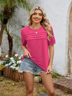 Round Neck Short Sleeve T-shirt (2)