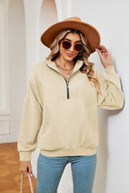 Half-zip Dropped Shoulder Sweatshirt (23)