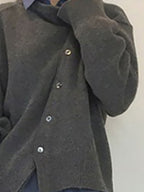 Dropped Shoulder Buttoned Cardigan (14)