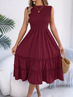 Smocked Sleeveless Tiered Dress (22)