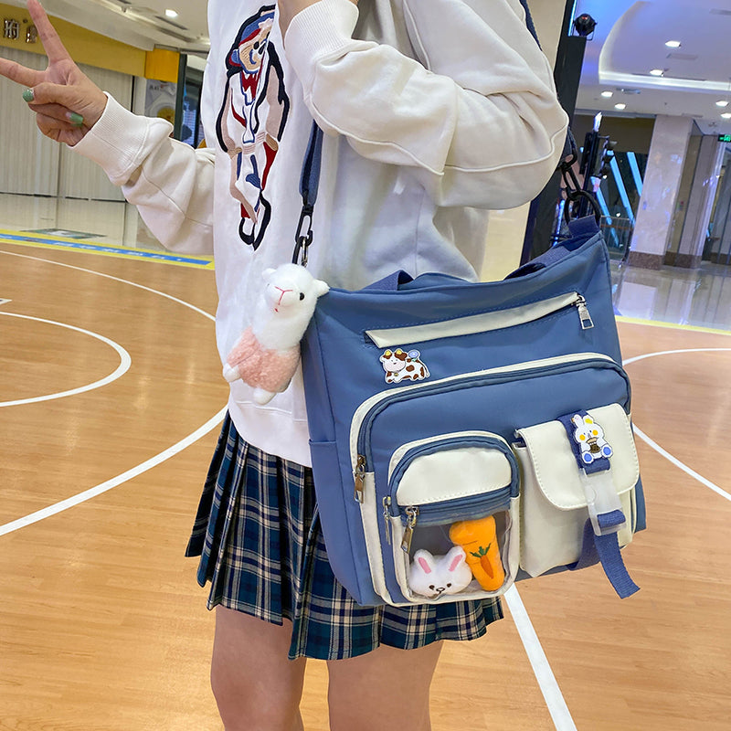 Large Capacity Japanese Cute Messenger Shoulder Bag photo 5