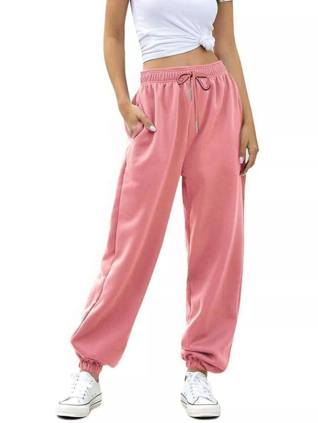 Loose Fit Drawstring Joggers (14)