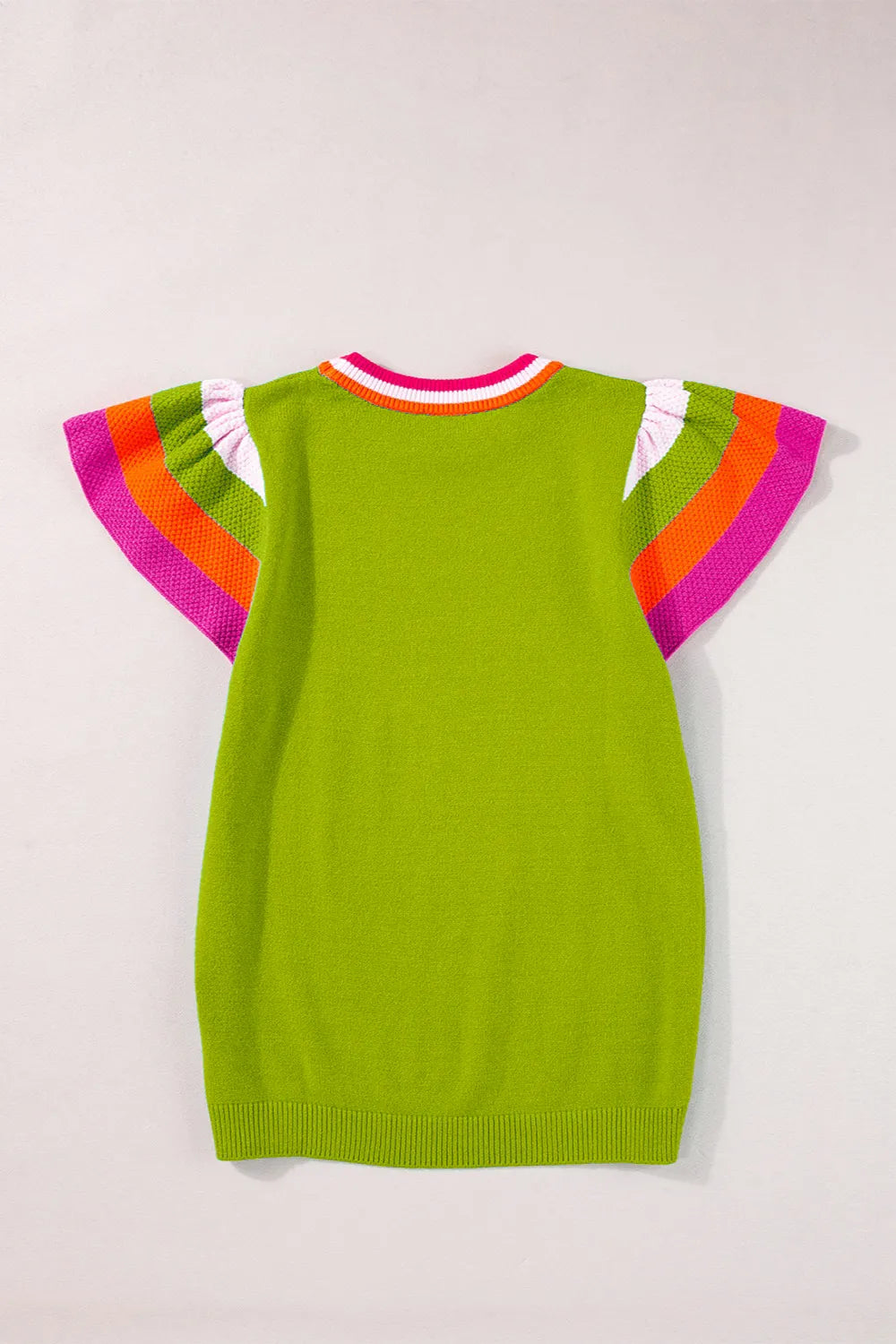 Block Round Neck Knit Top (28)