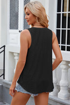 Eyelet Scoop Neck Wide Strap Tank (11)