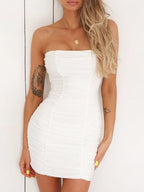 Ruched Tube Bodycon Mini Dress (3)