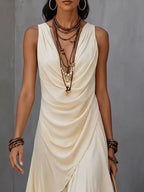 Sleeveless Layered Ruffle Hem Maxi Dress (5)