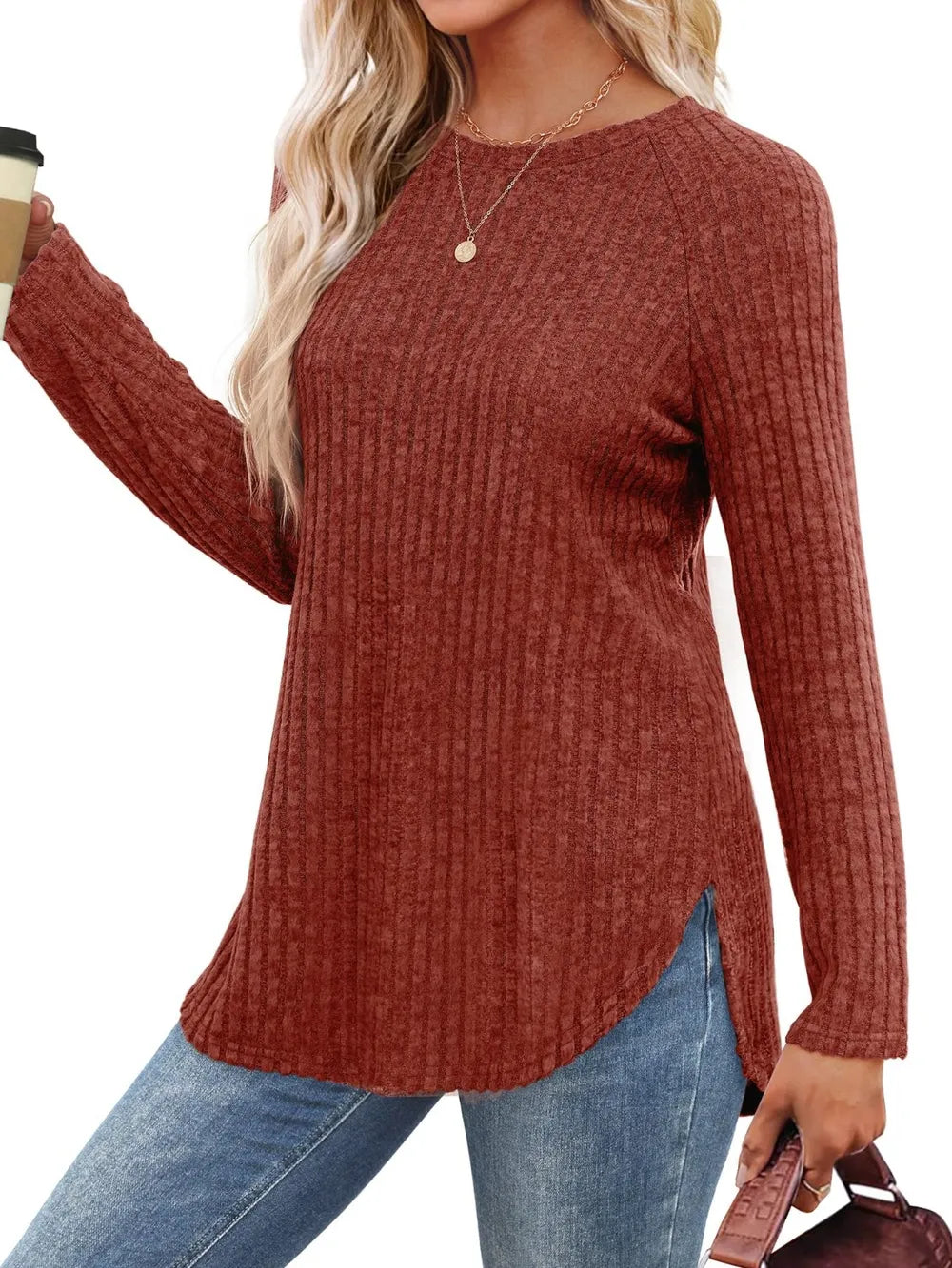 Round Neck Raglan Sleeve T-shirt (11)